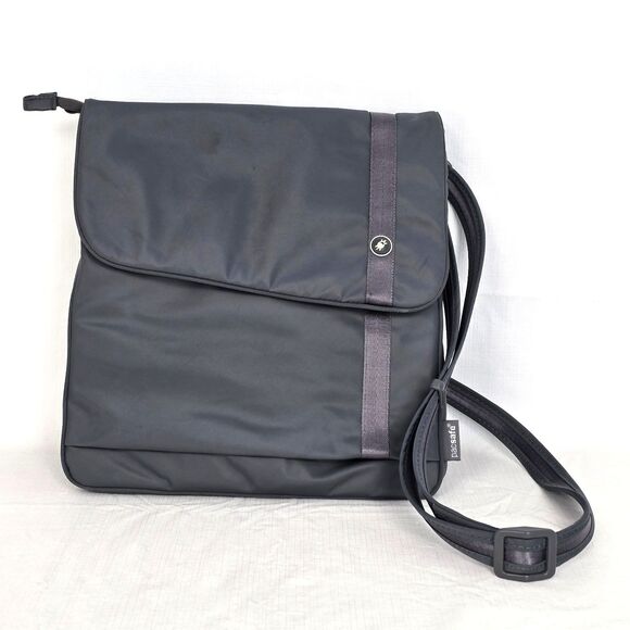 Pacsafe Slingsafe 200 Travel Security Exomesh Anti Theft RFID Gray Crossbody Bag - Picture 1 of 16
